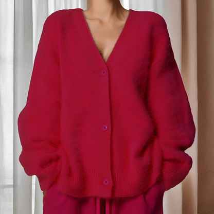 Emberly - Bequemer, locker geschnittener Damen-Kaschmirpullover