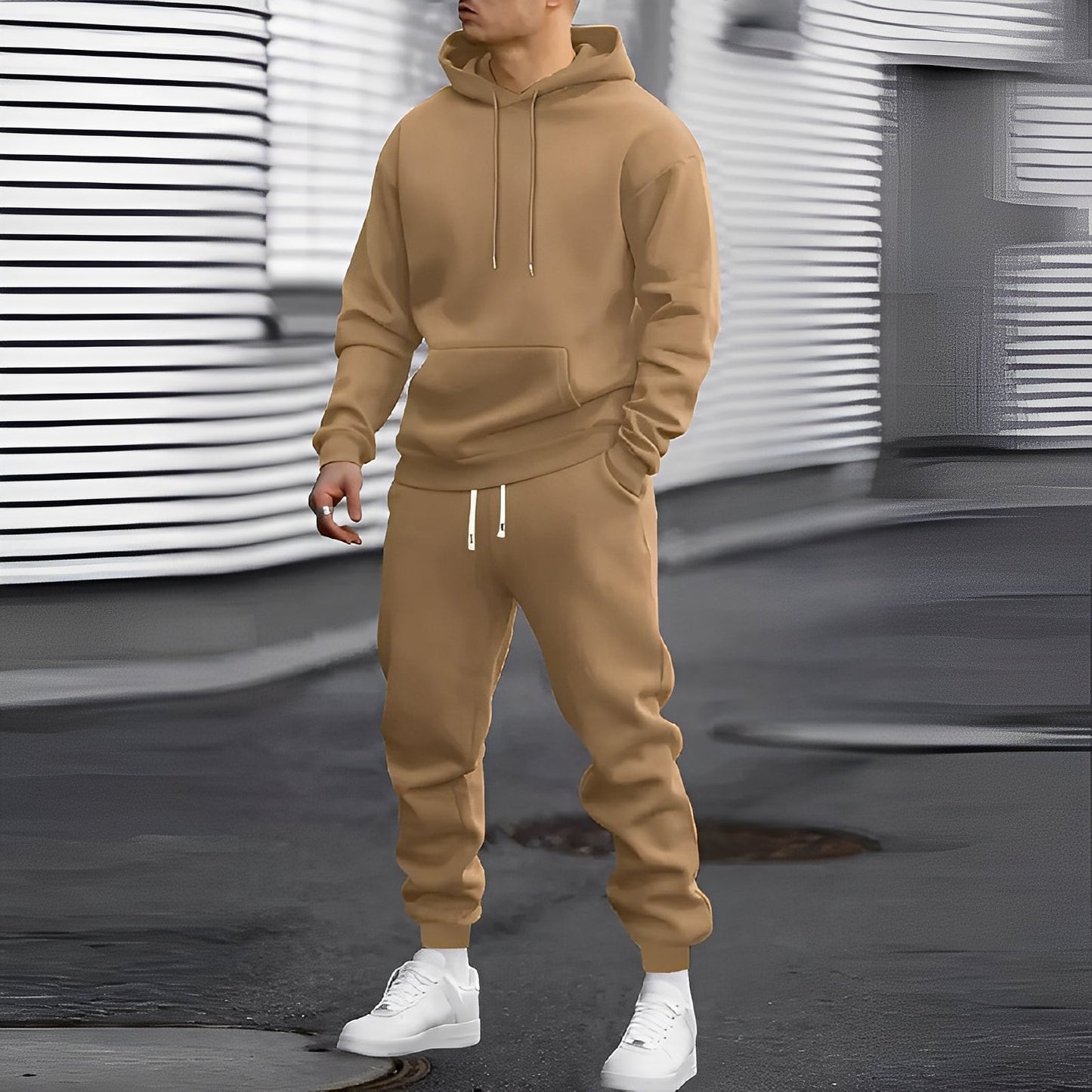 Arvel - Bequemes Herren-Sportanzug-Set mit Kapuze