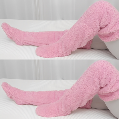 Camellia - Kuschelige, kniehohe Wintersocken für Damen