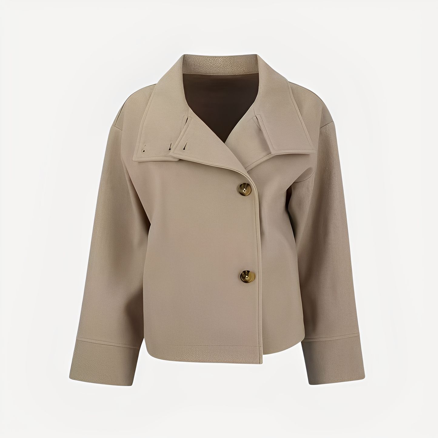 Carolyn - Schicke Damenwolljacke mit einem Knopf