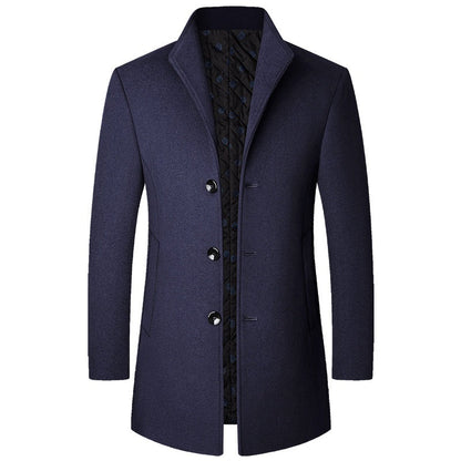 Colson - Eleganter langer Herrenmantel aus Wolle