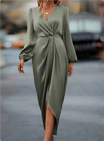 Diantha - Elegantes Kleid mit offenen Puffärmeln für Damen