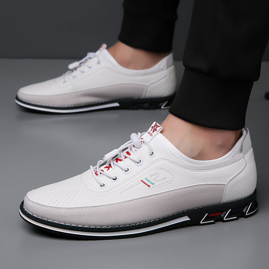 Aaron - Bequeme, rutschfeste Herrenschuhe aus Leder