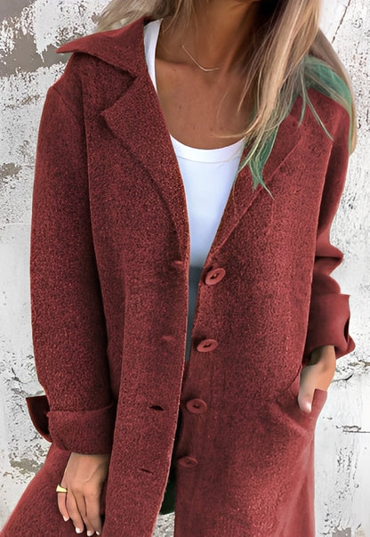 Izabelle - Langer und bequemer Damen-Strickmantel