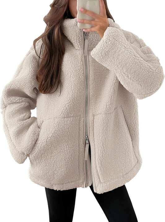 Rowena - Elegante Damenwolljacke mit Reißverschluss