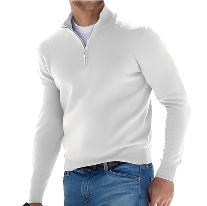 Zayne - Bequemer Herrenpullover mit Zipper