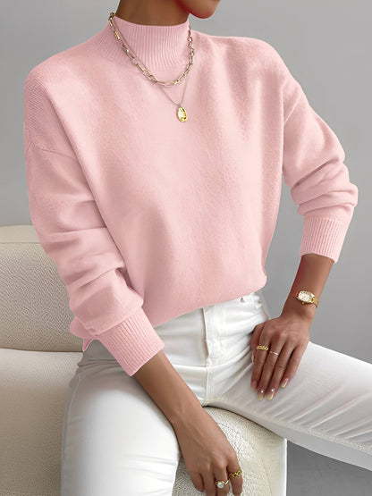 Roxana - Eleganter Damenpullover mit Stehkragen