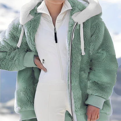 Regan - Weit geschnittene, kuschelige Damen-Fleecejacke