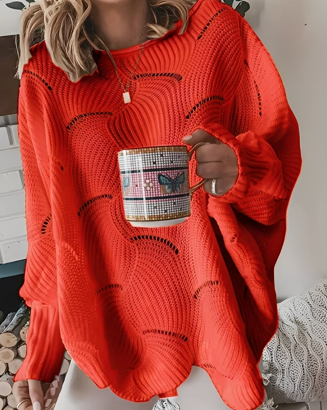 Kassandra - Eleganter Damenpullover mit Ausschnitt