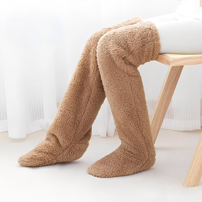 Camellia - Kuschelige, kniehohe Wintersocken für Damen