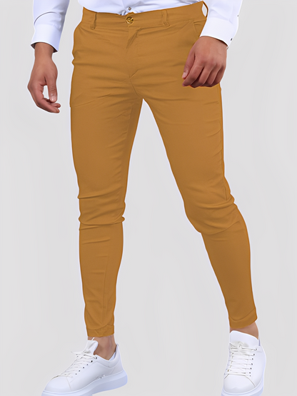 Shelton - Bequeme, elastische Herrenhose im engen Stil