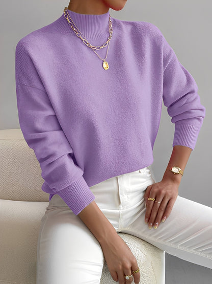 Roxana - Eleganter Damenpullover mit Stehkragen