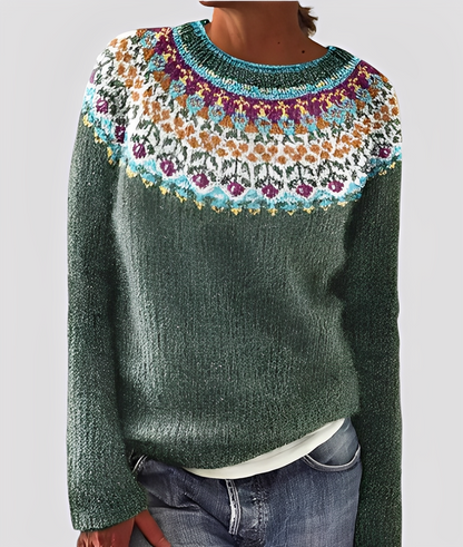 Christal - Damen-Wollpullover, elegant und locker geschnitten
