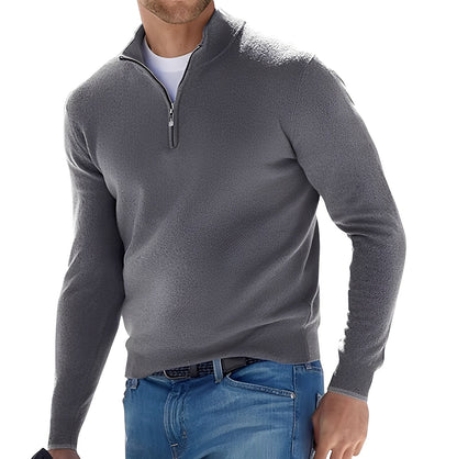 Zayne - Bequemer Herrenpullover mit Zipper