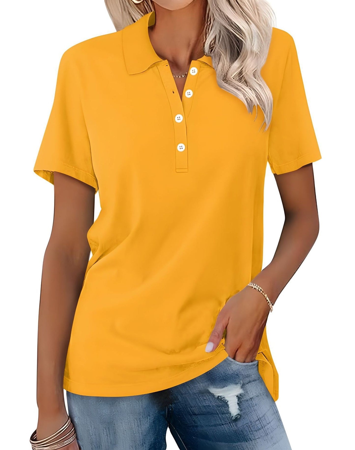 Stella - Bequemes, eng anliegendes Poloshirt für Damen