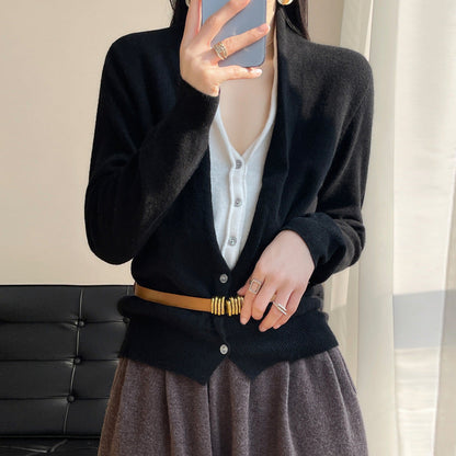 Jayleen - Lockeres Damen-Stricktop mit Knöpfen