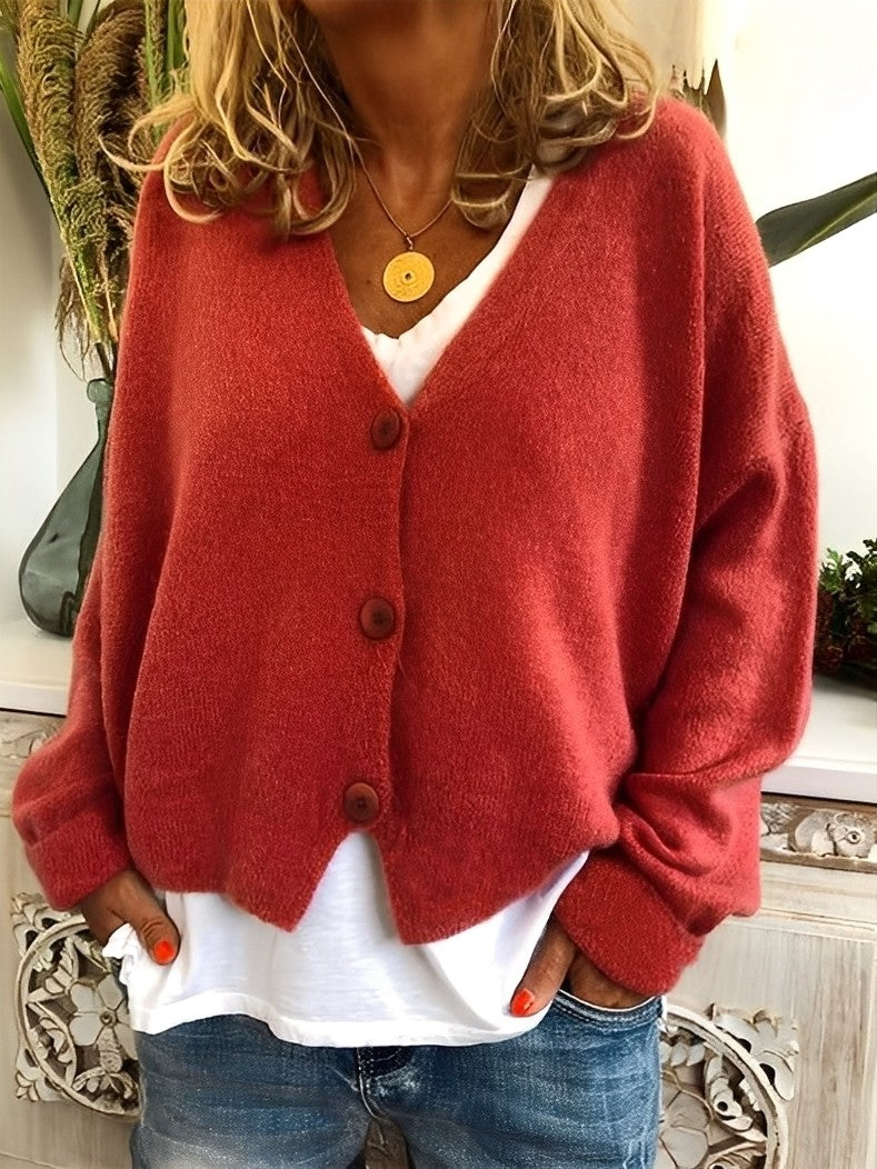 Evette - Bequeme Damenjacke mit Knöpfen
