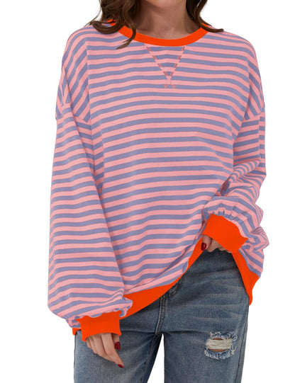 Cordelia - Eleganter, lockerer Damenpullover mit Streifen