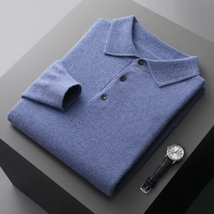 Louis - Langarm-Poloshirt
