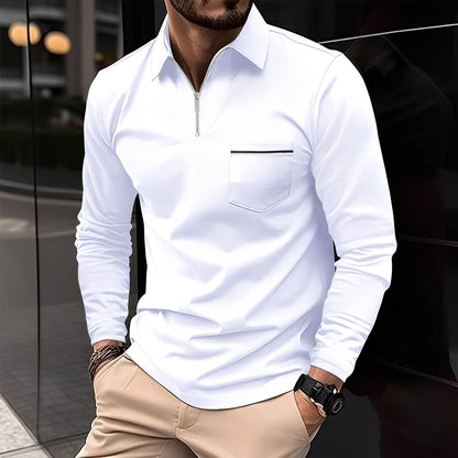 Bernard - Komfortables Langarm-Shirt mit Brusttasche für Männer