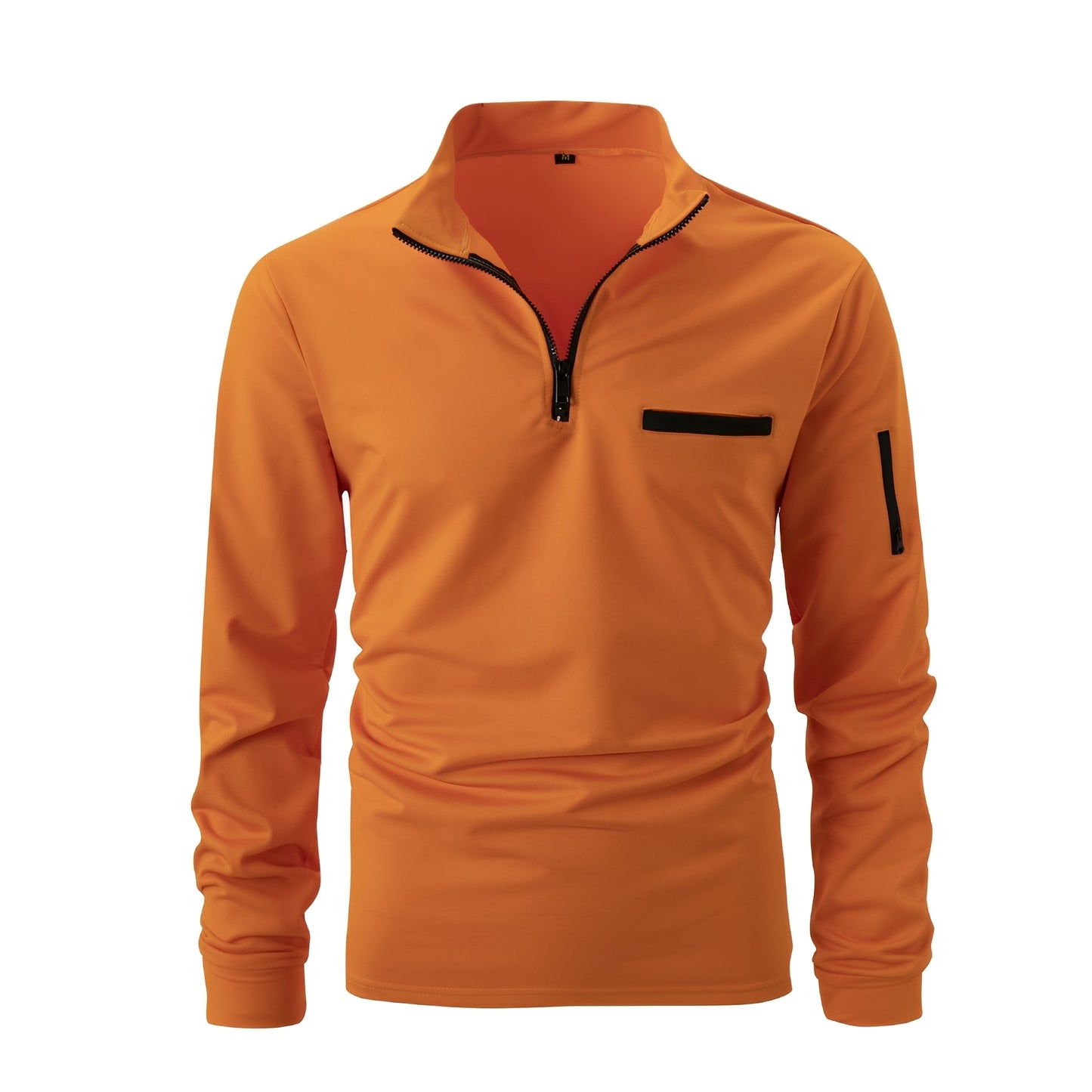 Lucian - Herren-Shirt mit Reißverschluss und Tasche fürs tägliche Tragen
