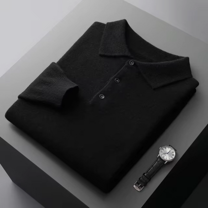 Louis - Langarm-Poloshirt