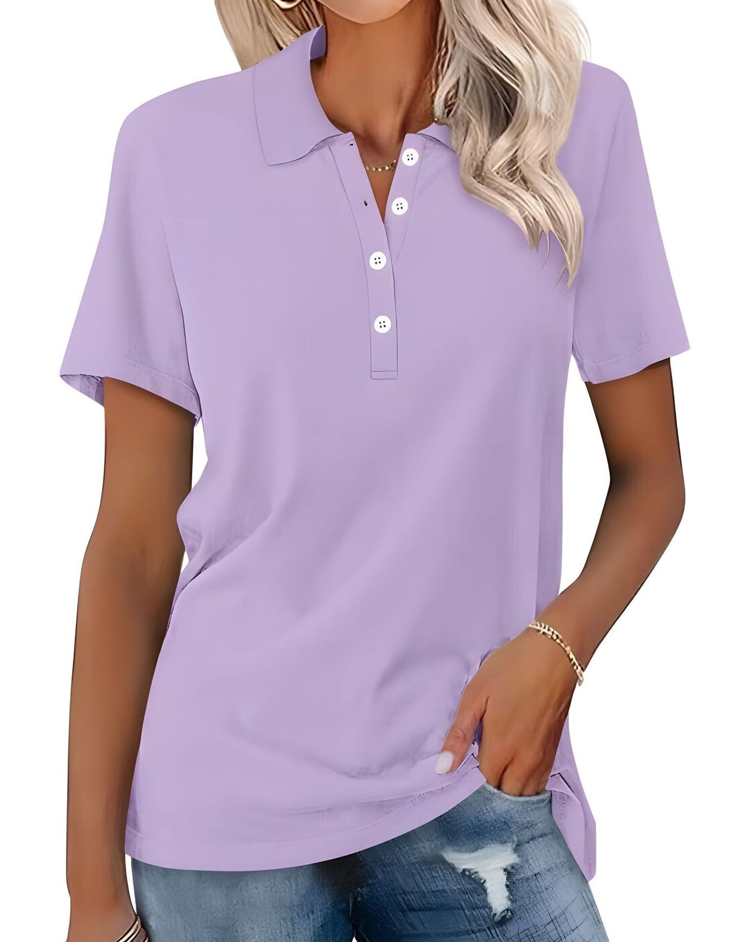Stella - Bequemes, eng anliegendes Poloshirt für Damen