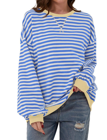 Cordelia - Eleganter, lockerer Damenpullover mit Streifen