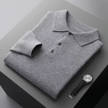 Louis - Langarm-Poloshirt