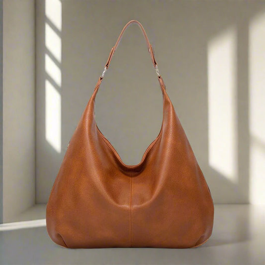 Alva – Große einfarbige Schultertasche