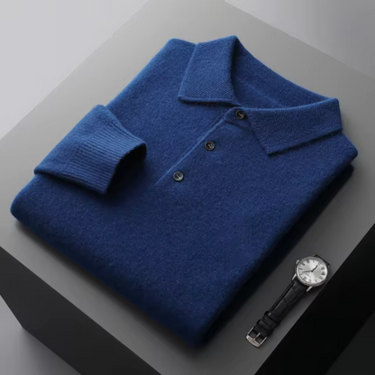 Louis - Langarm-Poloshirt
