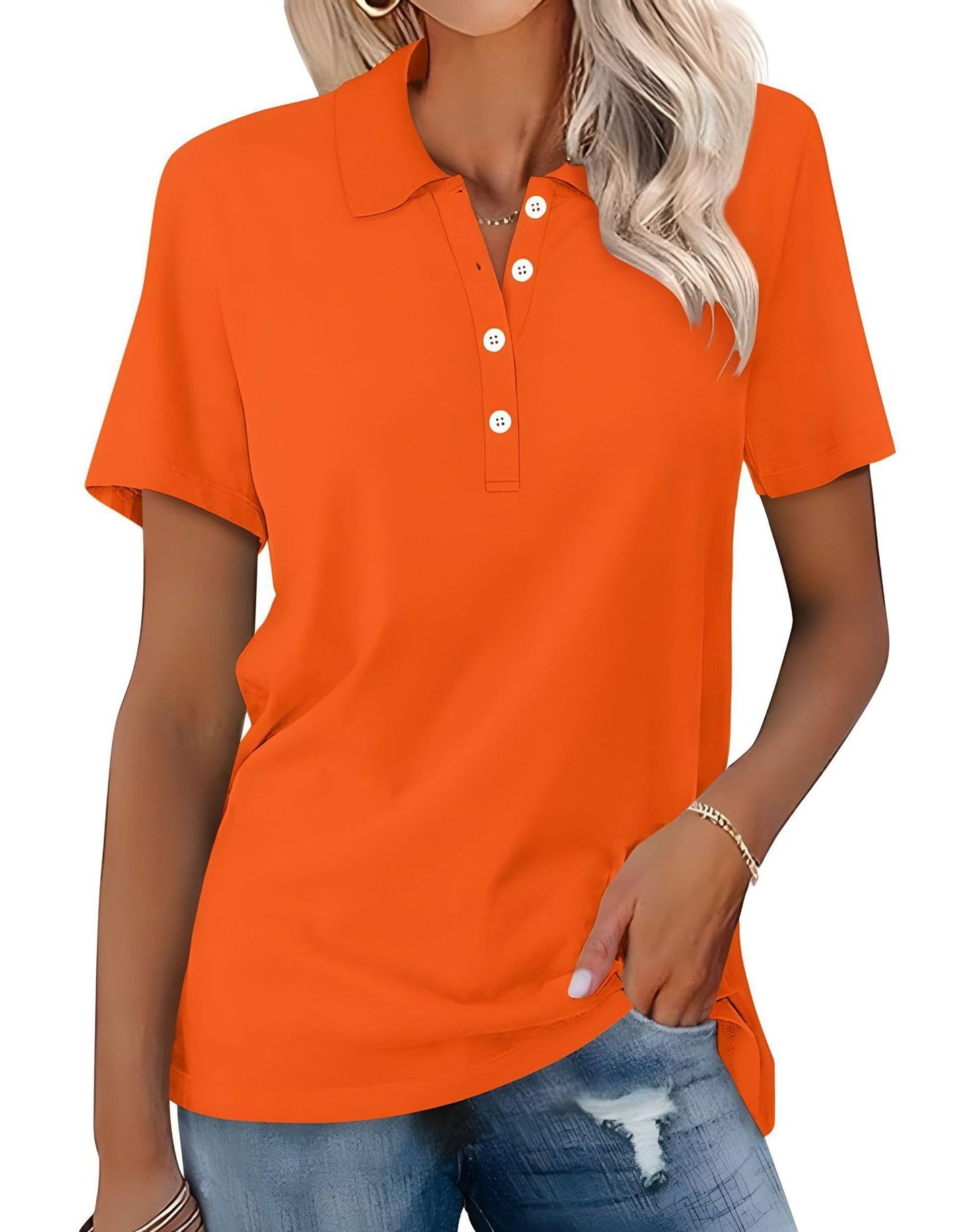Stella - Bequemes, eng anliegendes Poloshirt für Damen