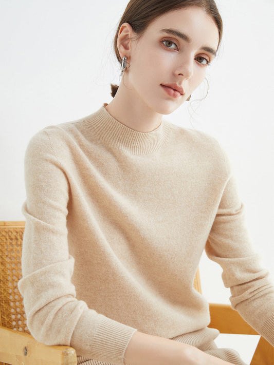 Rhoda - Schlichter Damenpullover aus Kaschmir