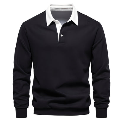 Sonnie - Bequemes Herren-Langarm-Poloshirt