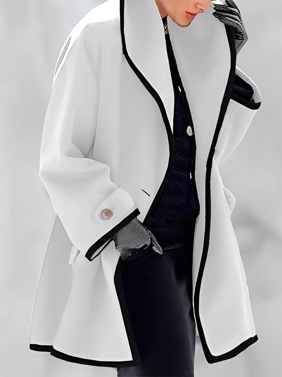 Mikayla - Warme Damen-Wolljacke mit Kapuze