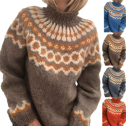 Fiona - Damen-Rollkragenpullover aus Strick