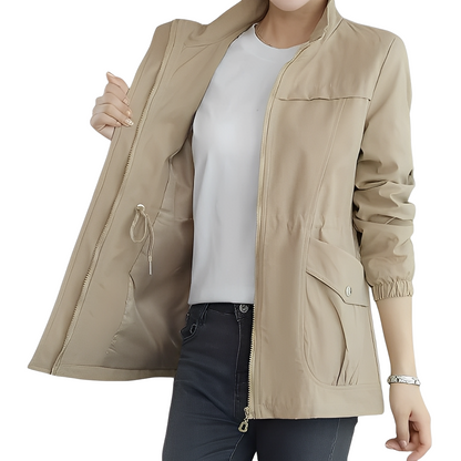 Gwenda - Trendige Damenjacke mit verstellbarer Taille