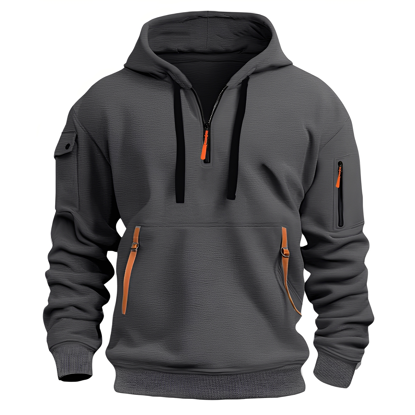 Norton - Eleganter Herren-Hoodie mit halbem Reißverschluss