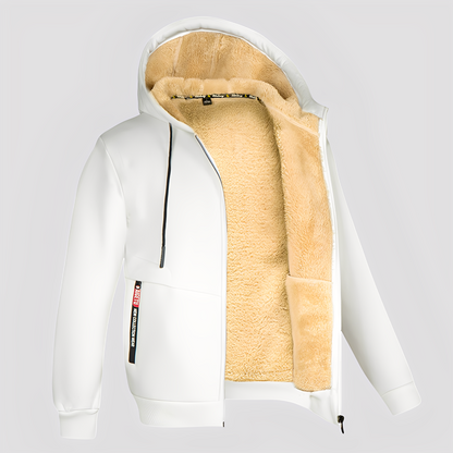 Waldo - Einfacher Herren-Hoodie mit Fleece-Innenfutter