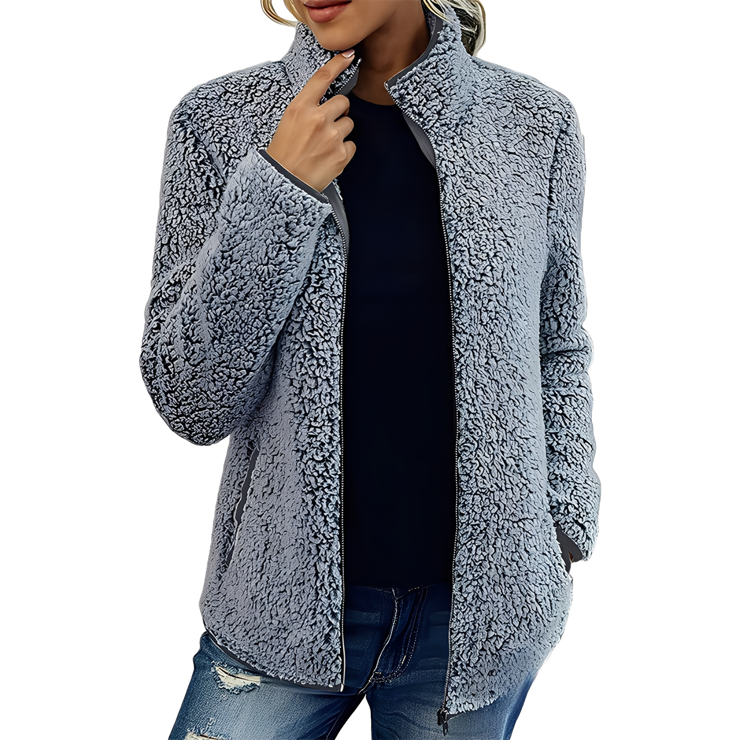 Larissa - Warme und modische Damen-Fleecejacke