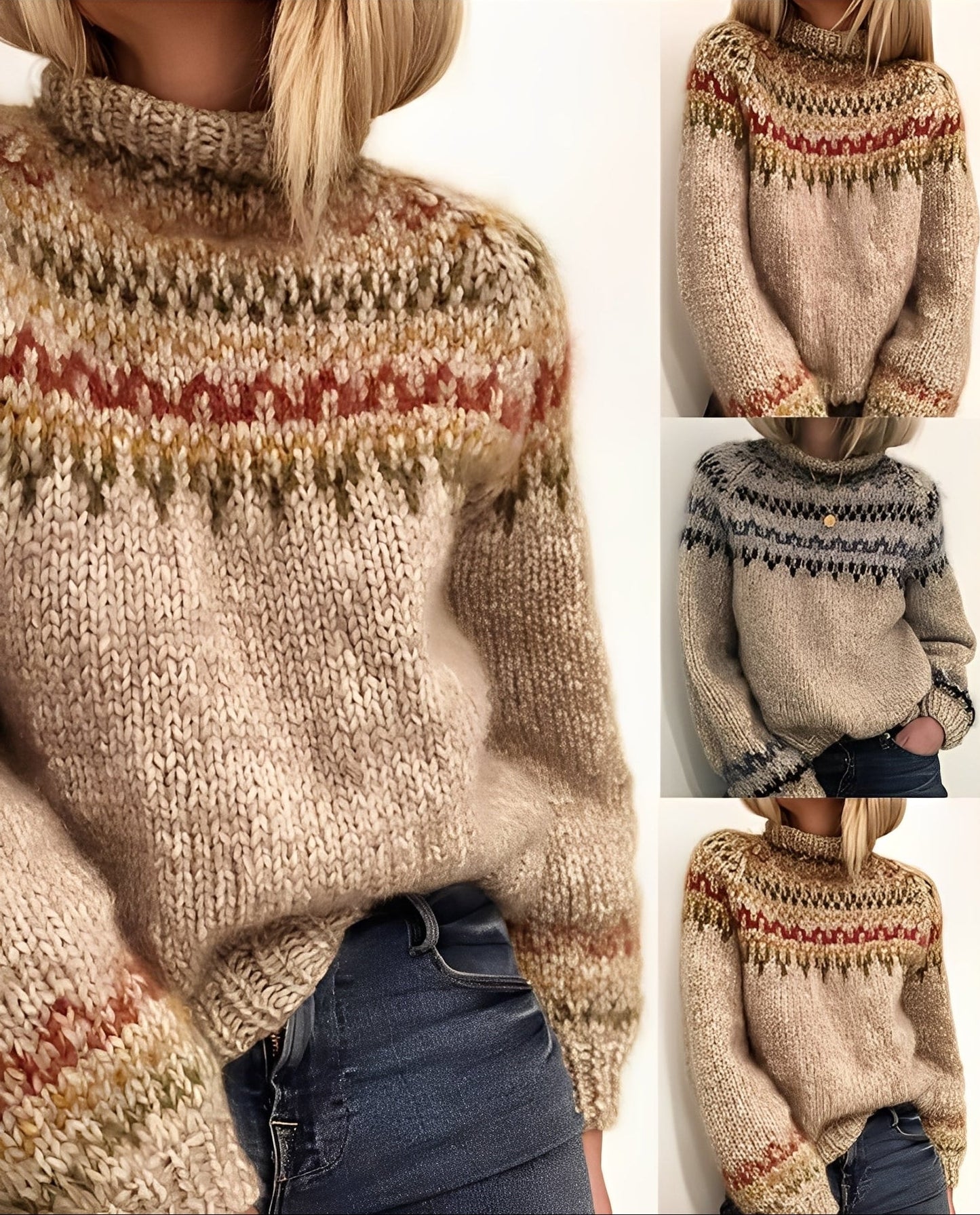 Macey - Damenpullover mit grobem Strick