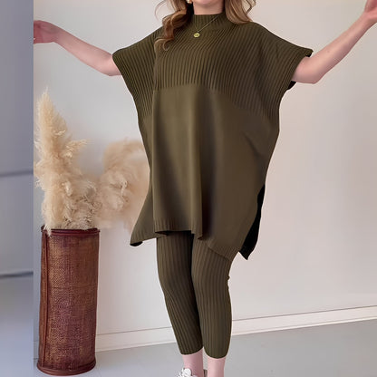 Roxanna - Gemütliches, locker geschnittenes Damen-Strickset aus zwei Teilen