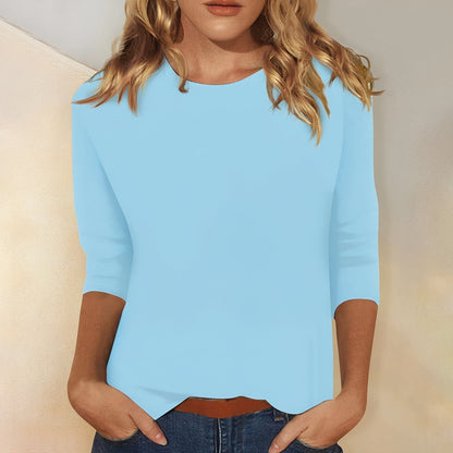 Katherina - Komfortables Damen-Shirt mit langen Ärmeln und Rundhalsausschnitt
