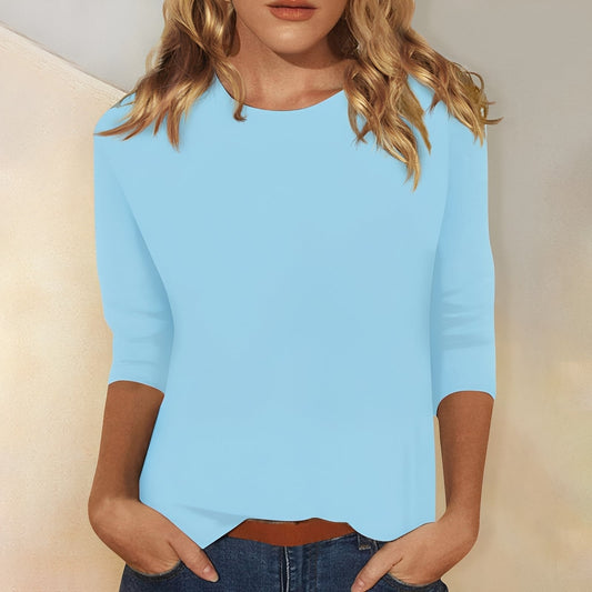 Katherina - Komfortables Damen-Shirt mit langen Ärmeln und Rundhalsausschnitt