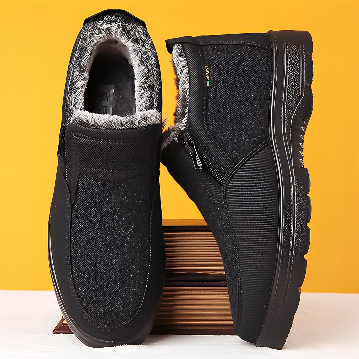 Konnor - Trendige Herren-Winterstiefel mit Fleece-Innenfutter