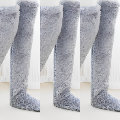 Camellia - Kuschelige, kniehohe Wintersocken für Damen