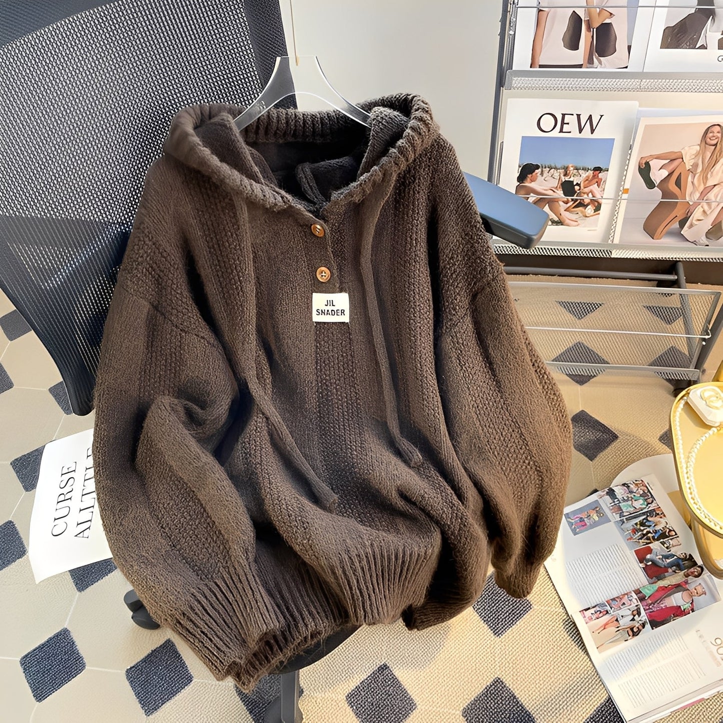Haylee - Bequemer Damenpullover mit Knöpfen