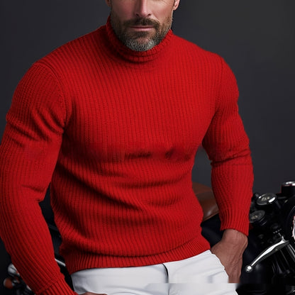 Randolf - Schicker, einfacher Herrenrollkragenpullover