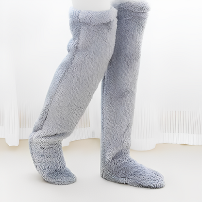 Camellia - Kuschelige, kniehohe Wintersocken für Damen