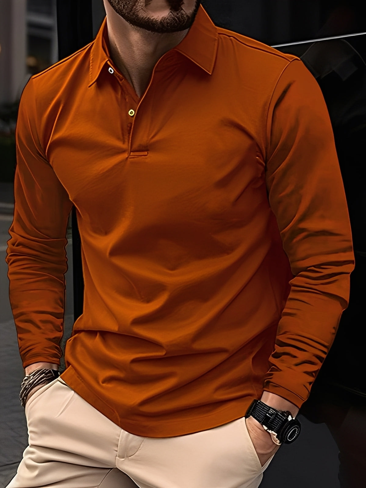 Burton - Klassisches Herren-Langarm-Poloshirt